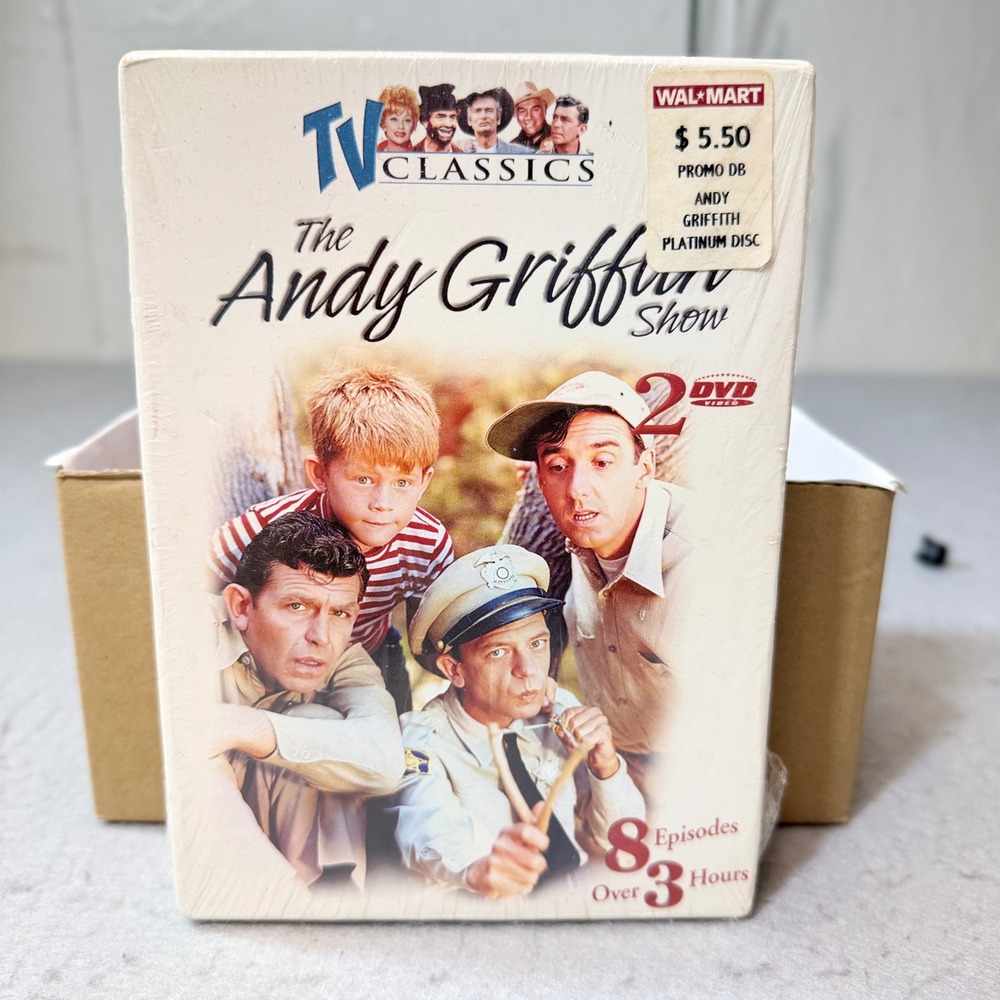TV Classics The Andy Griffith Show DVD Set 8 Episodes New Sealed B&W 2-Disc